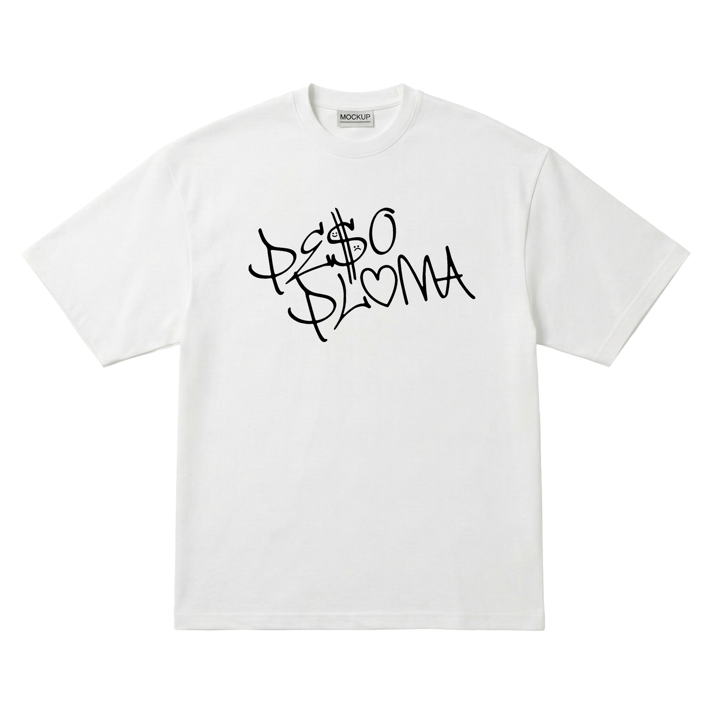 Playera Peso Pluma Dinastía Oversize White