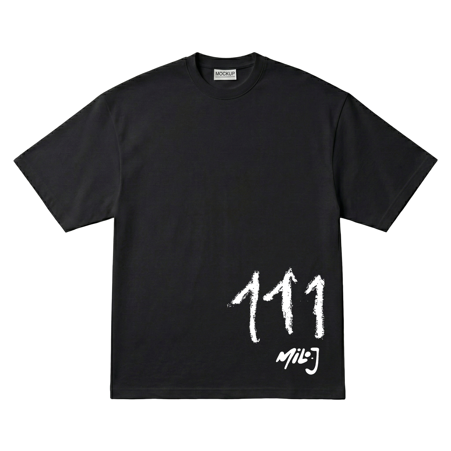 Playera 111 Milo J Oversize Black