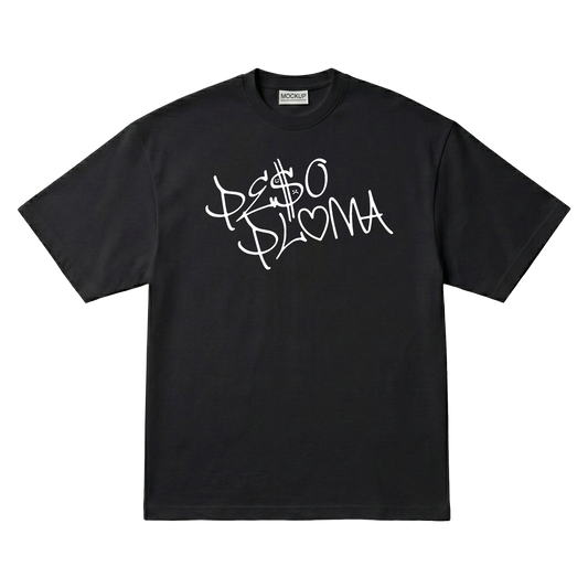 Playera Peso Pluma Dinastía Oversize Black