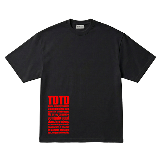 Playera TDTD Latin Mafia Oversize Black