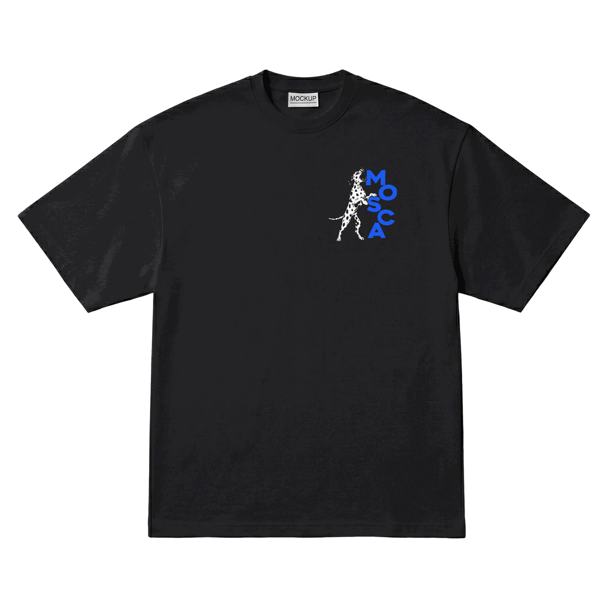 Playera NSQK Mosca Azul Oversize Black