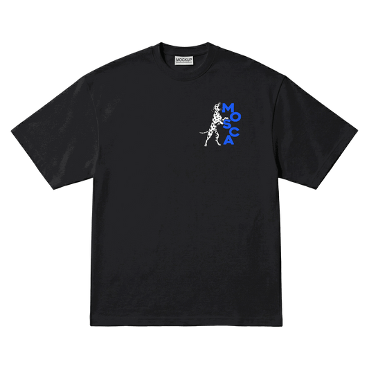 Playera NSQK Mosca Azul Oversize Black