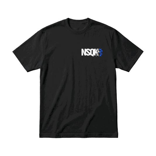 Playera NSQK Mosca Dálmata Azul Black