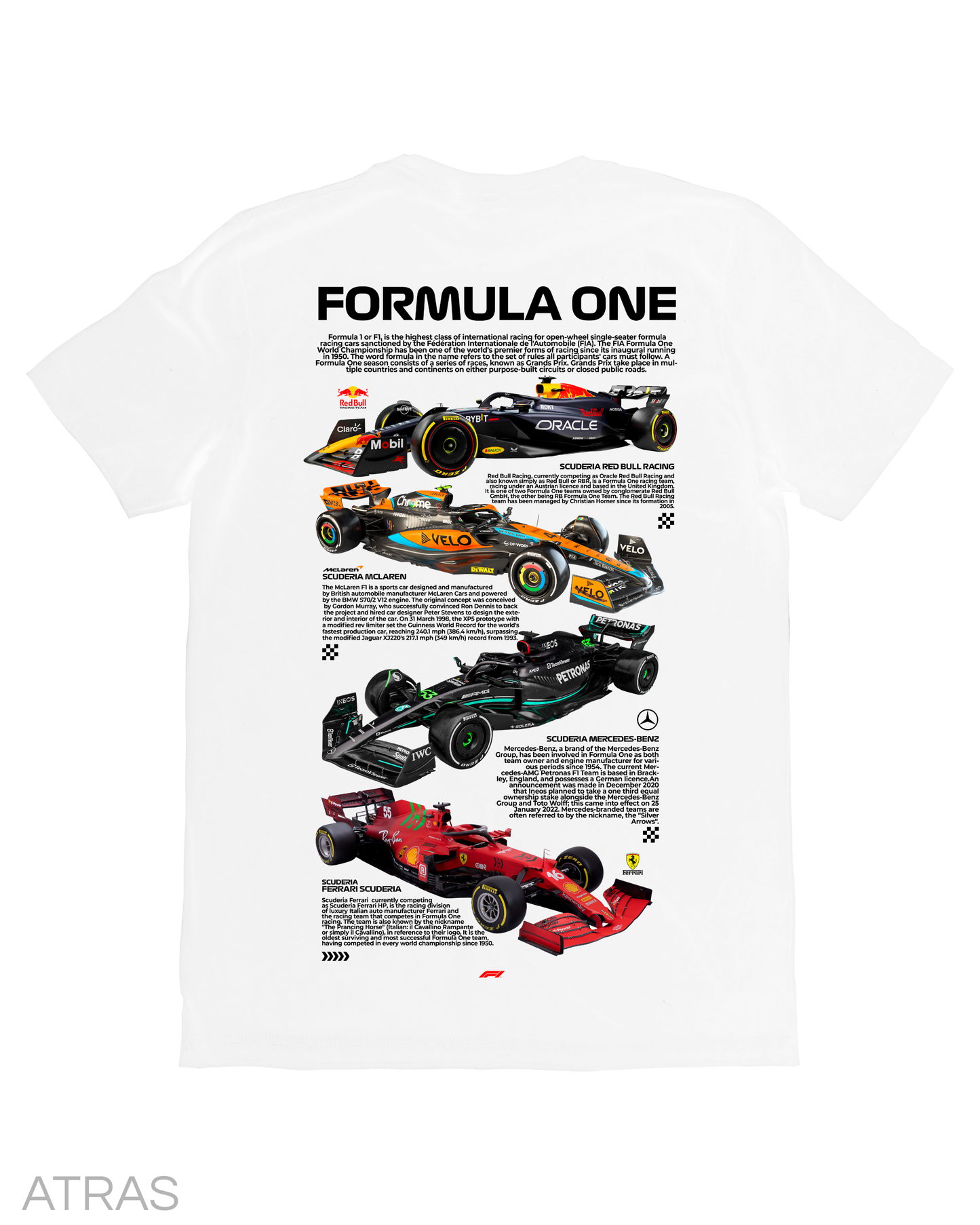 Playera Scuderías F1 White