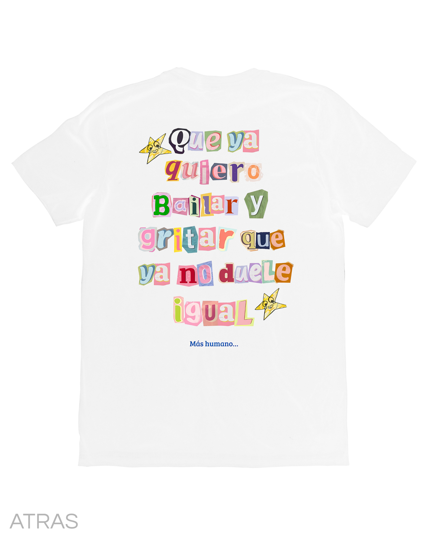 Playera Latin Mafia Más Humano White