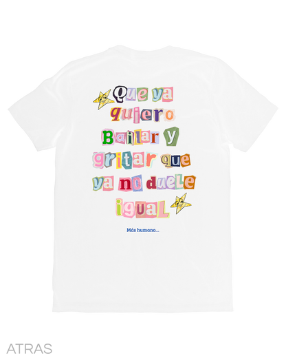 Playera Latin Mafia Más Humano White
