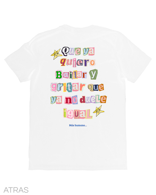 Playera Latin Mafia Más Humano White