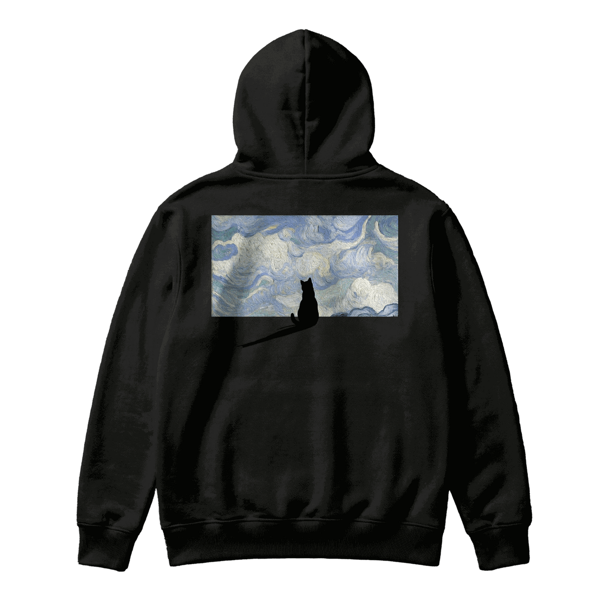 Sudadera Art Cat Black