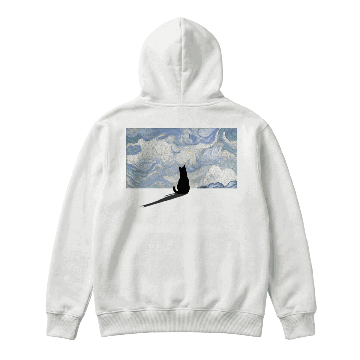 Sudadera Art Cat White