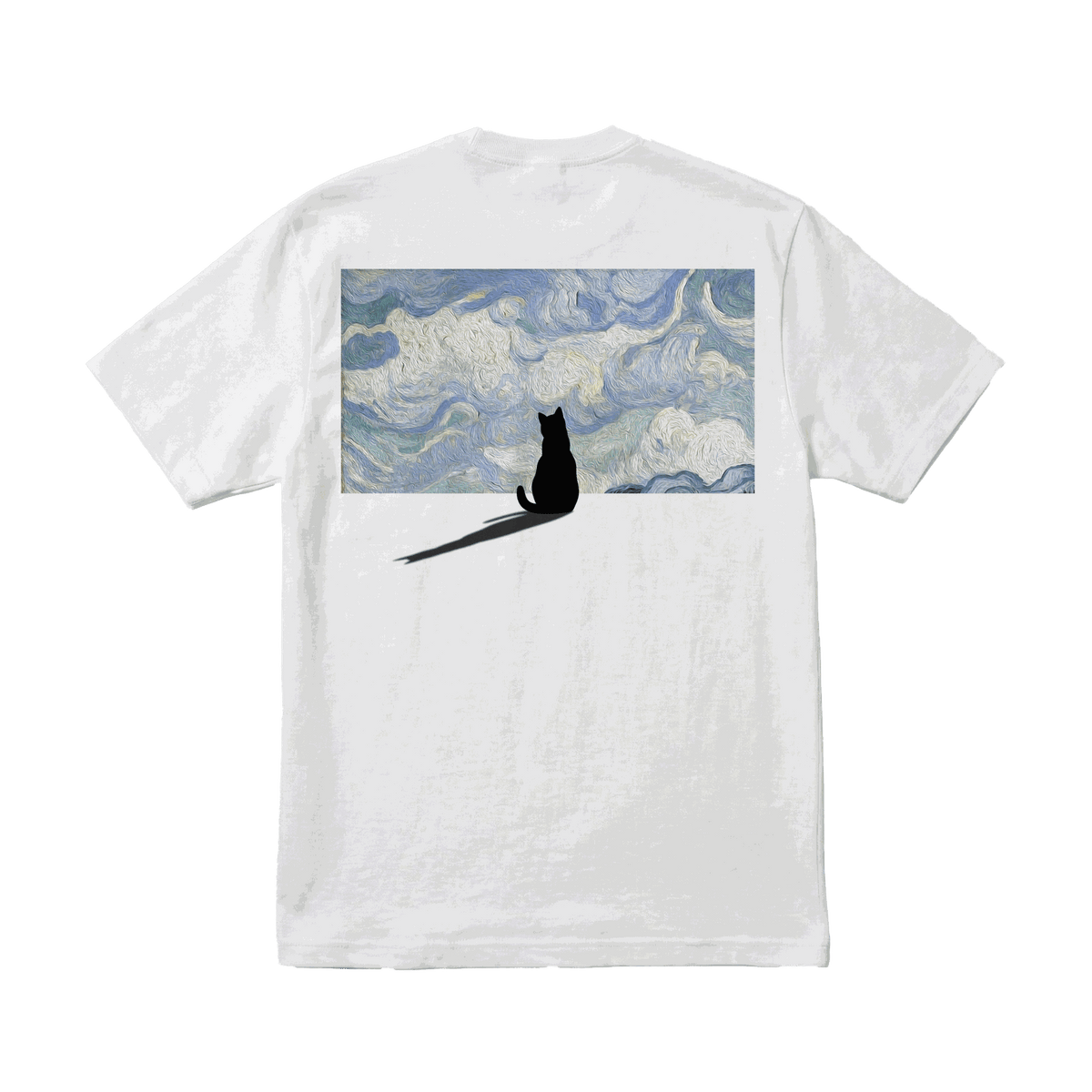 Playera Art Cat White