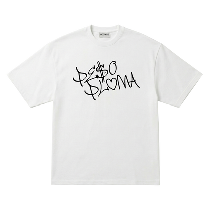Playera Peso Pluma Dinastía Oversize White