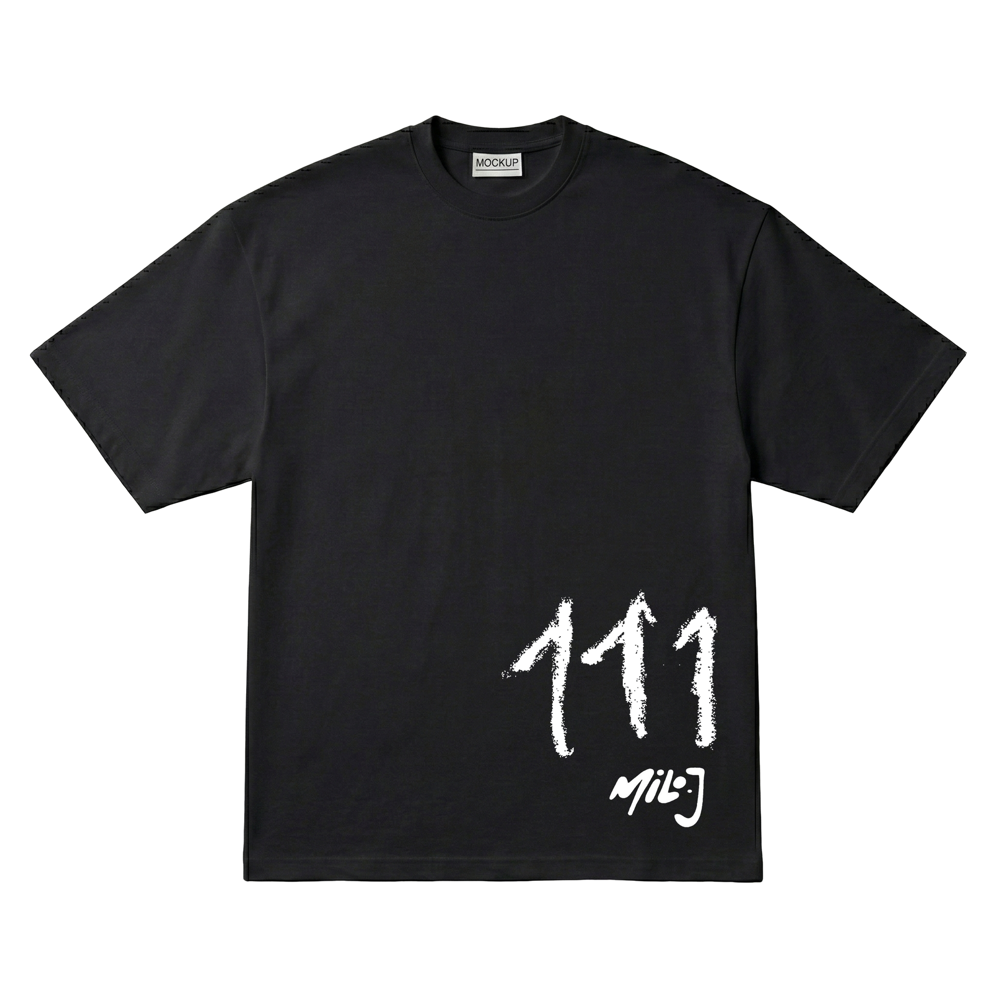 Playera 111 Milo J Oversize Black