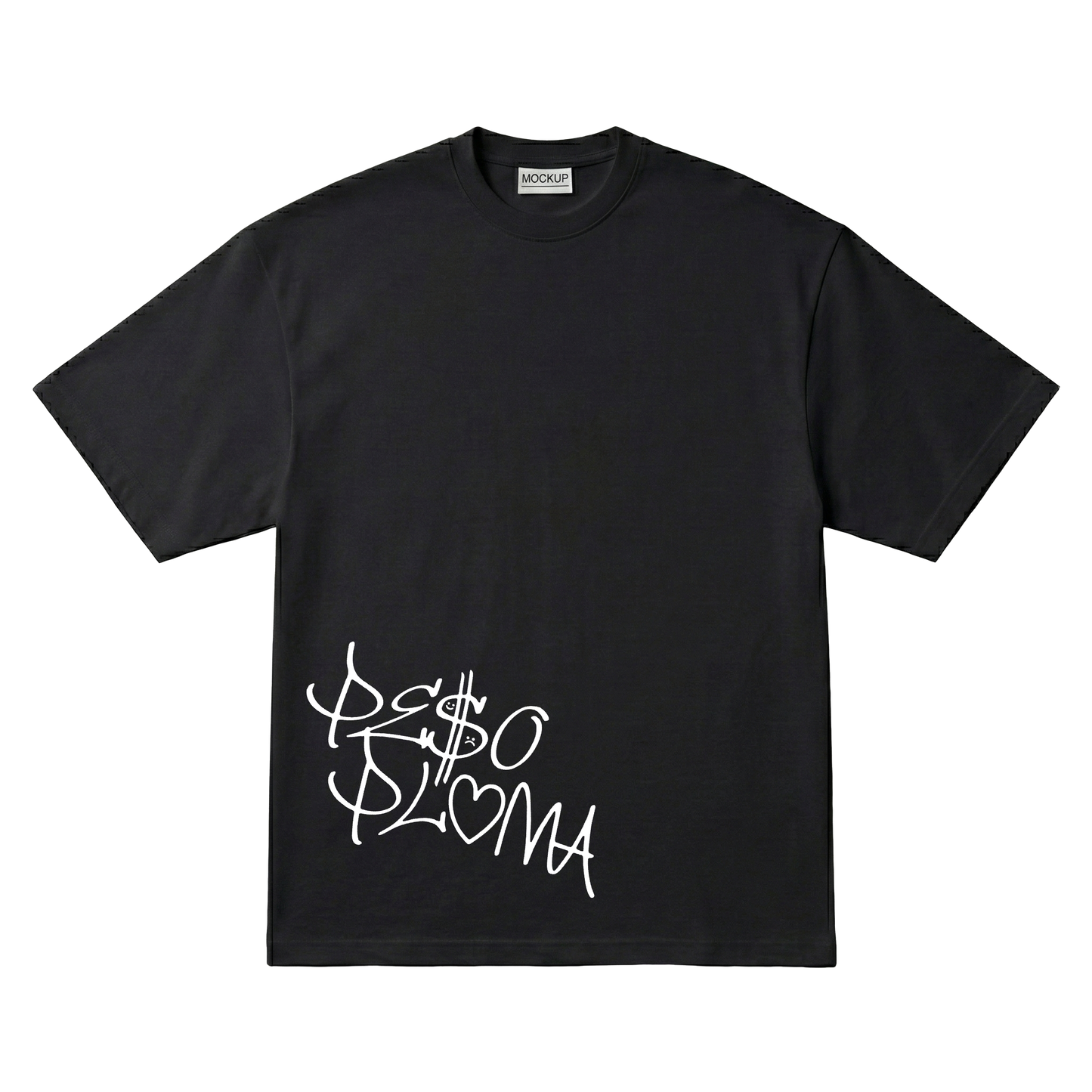 Playera Peso Pluma Oversize Black