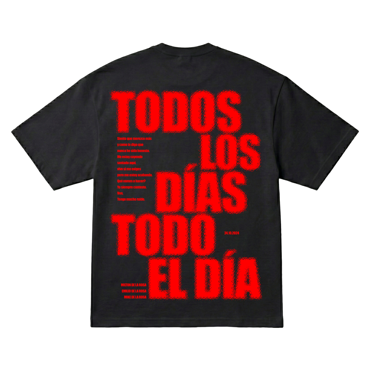 Playera TDTD Latin Mafia Oversize Black