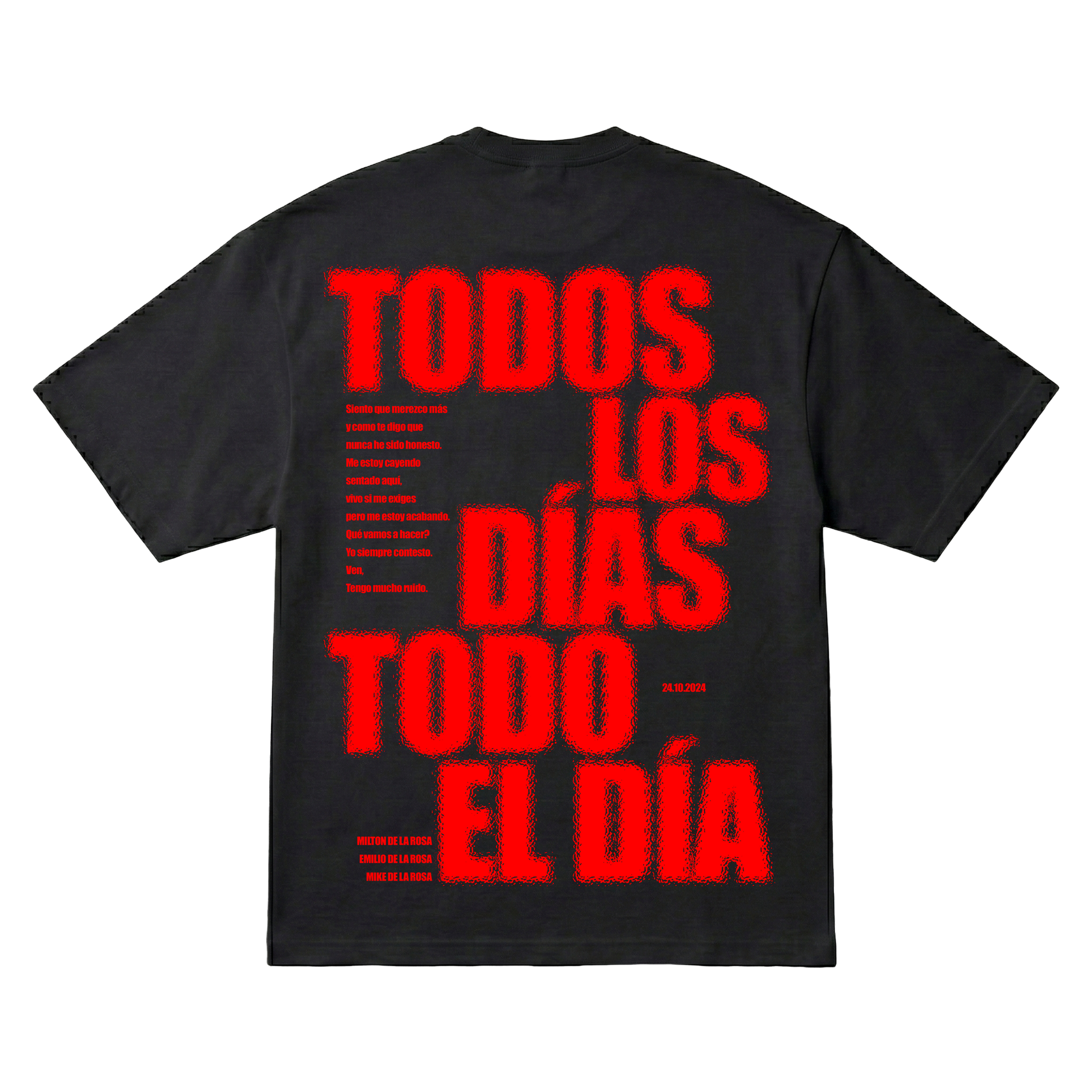 Playera TDTD Latin Mafia Oversize Black