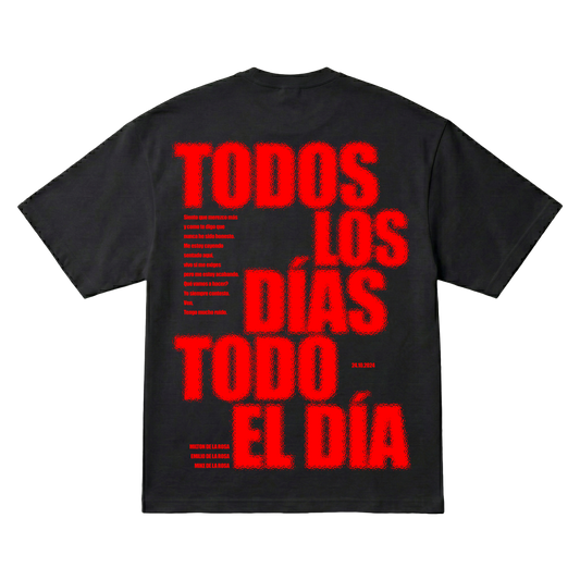 Playera TDTD Latin Mafia Oversize Black