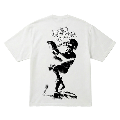 Playera Peso Pluma Dinastía Oversize White