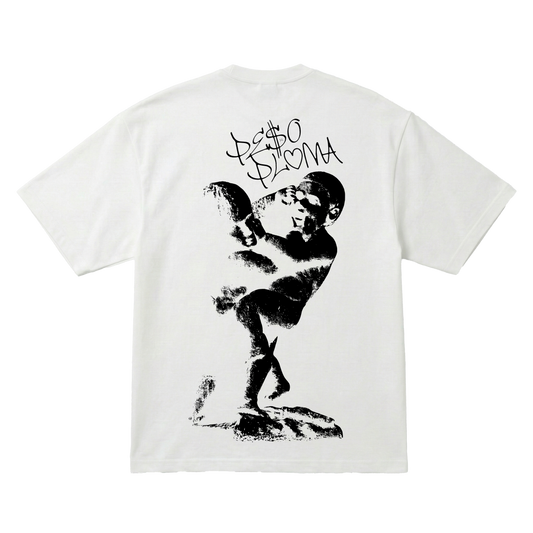 Playera Peso Pluma Dinastía Oversize White