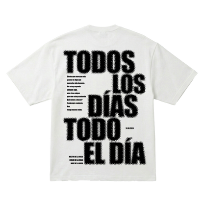 Playera TDTD Latin Mafia Oversize White
