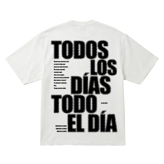 Playera TDTD Latin Mafia Oversize White