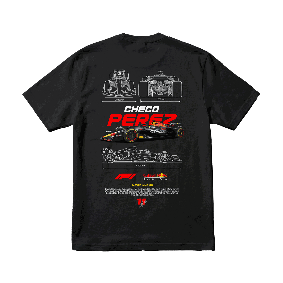 Playera Checo Pérez Black