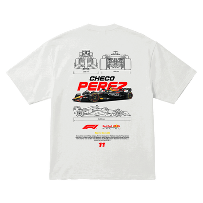 Playera Checo Pérez Oversize White