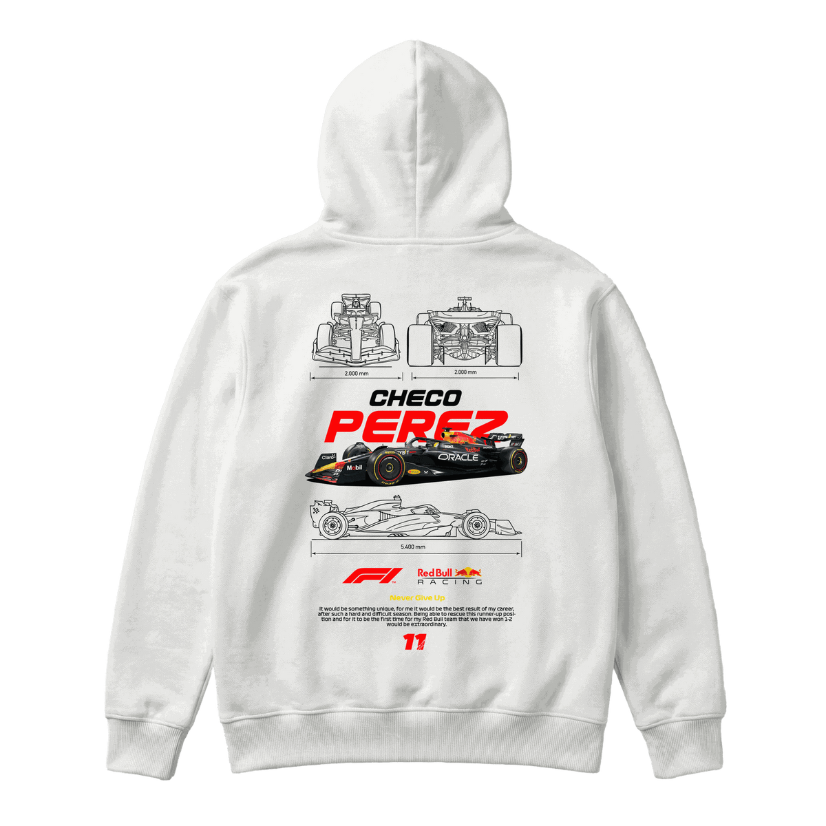 Sudadera Checo Pérez White