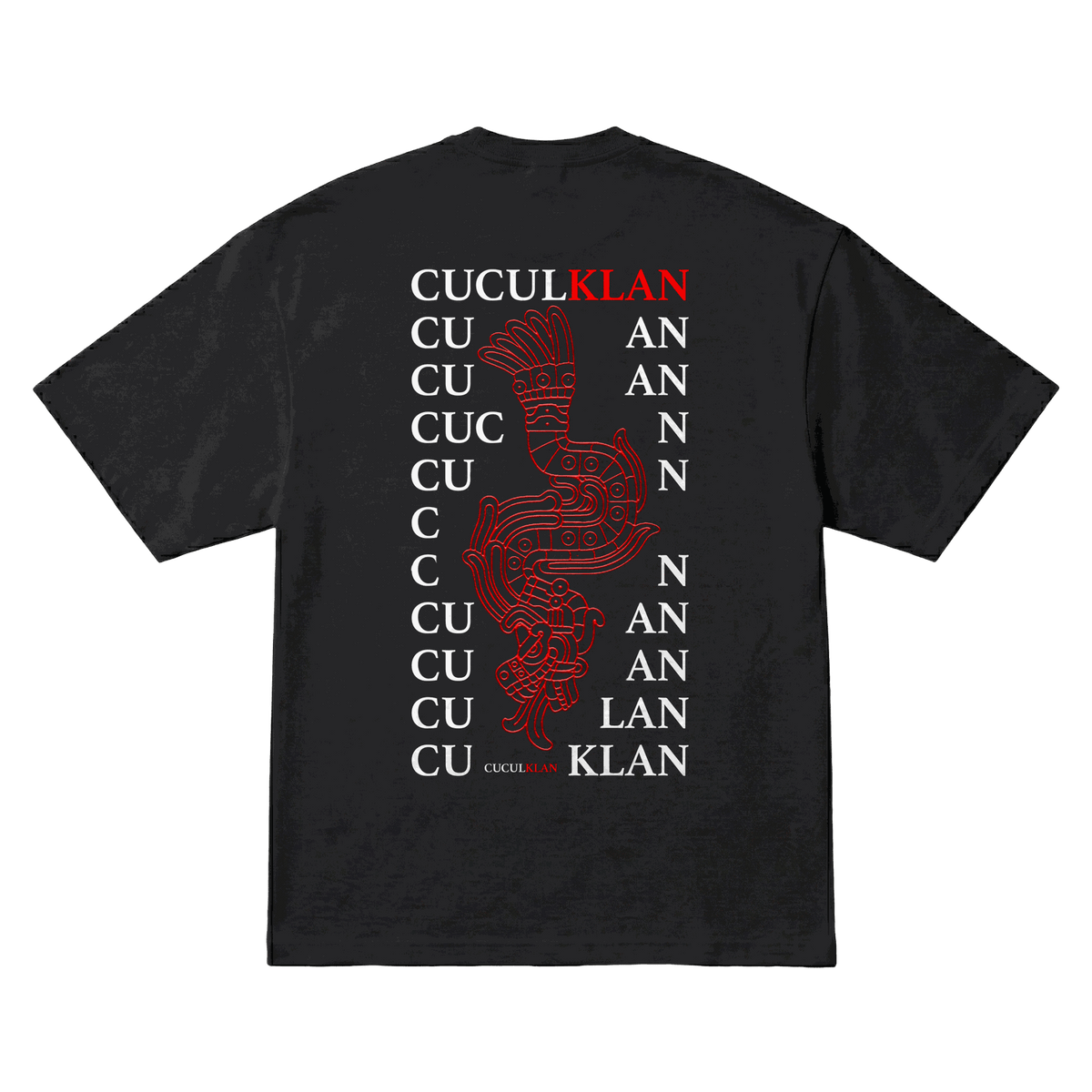 Playera Cuculklan Repetido Oversize Black