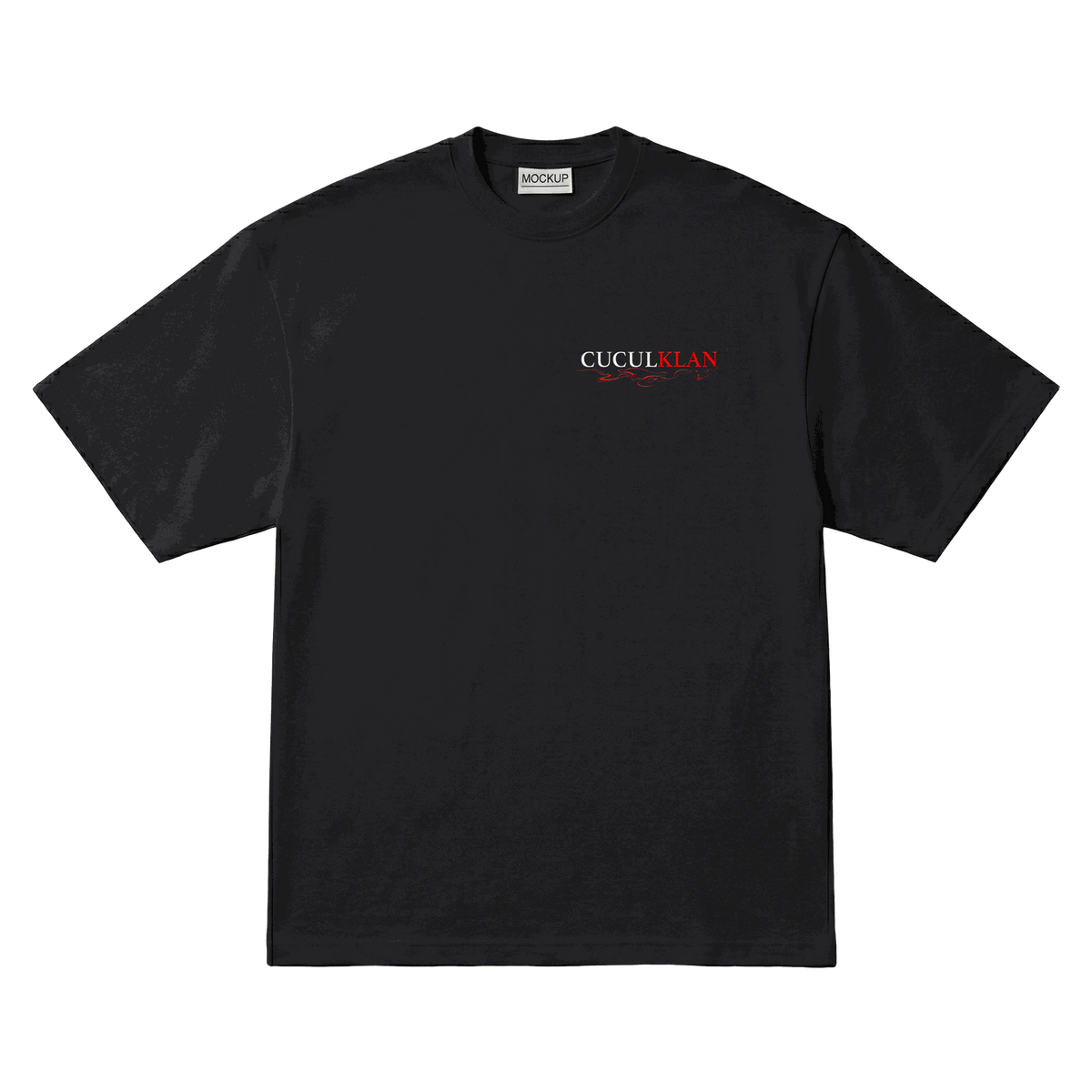 Playera Cuculklan Serpiente Roja Oversize Black