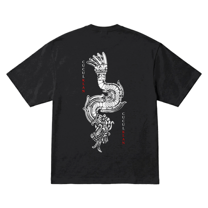 Playera Cuculklan Serpiente Oversize Black