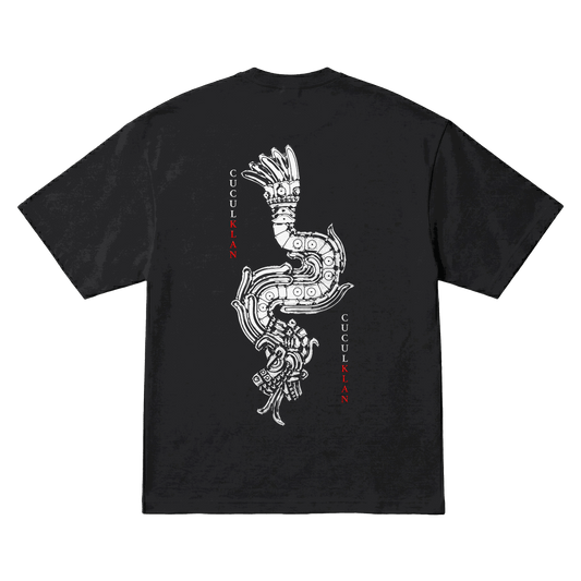 Playera Cuculklan Serpiente Oversize Black