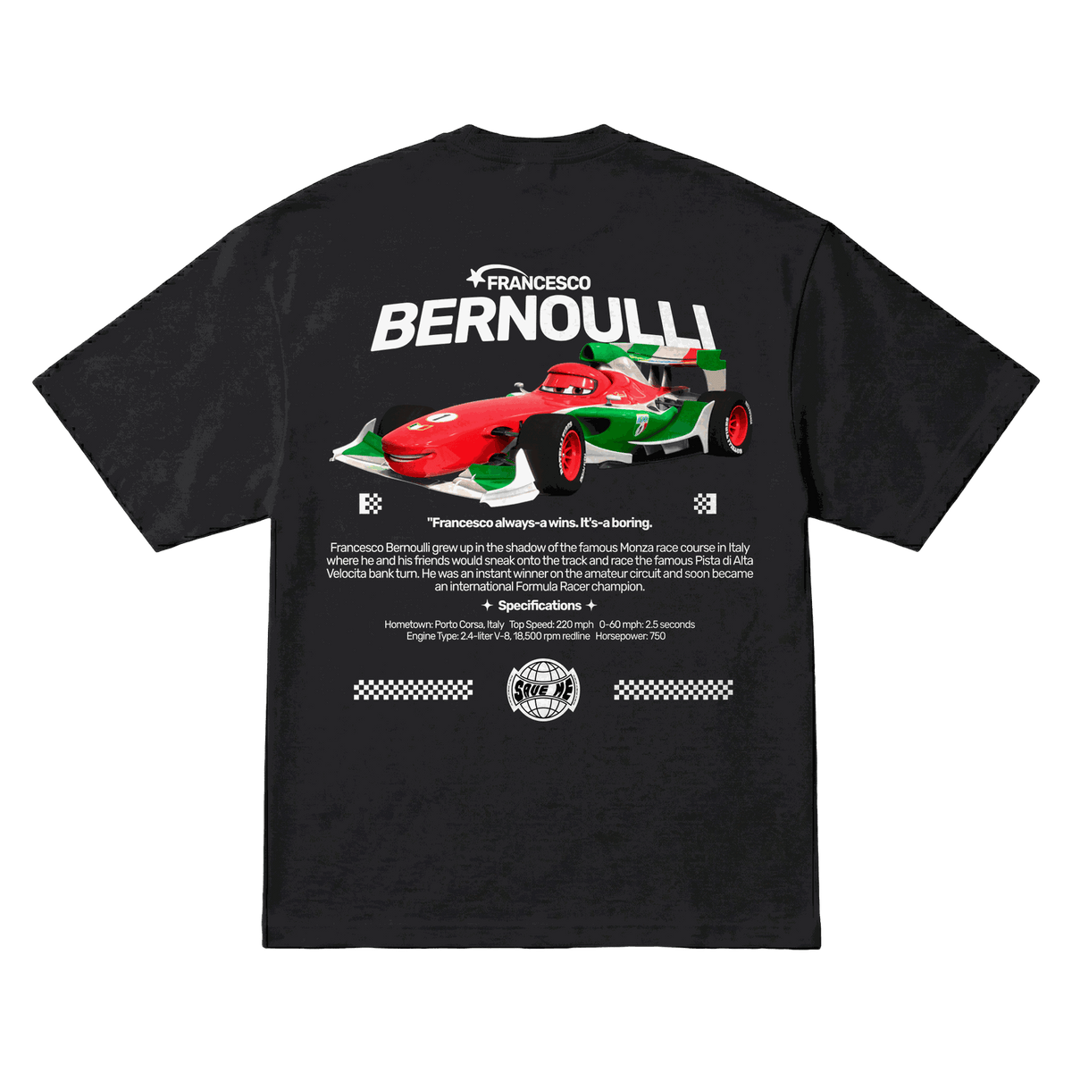 Playera Francesco Bernoulli Oversize Black