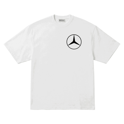 Playera Lewis Hamilton Mercedes Oversize White