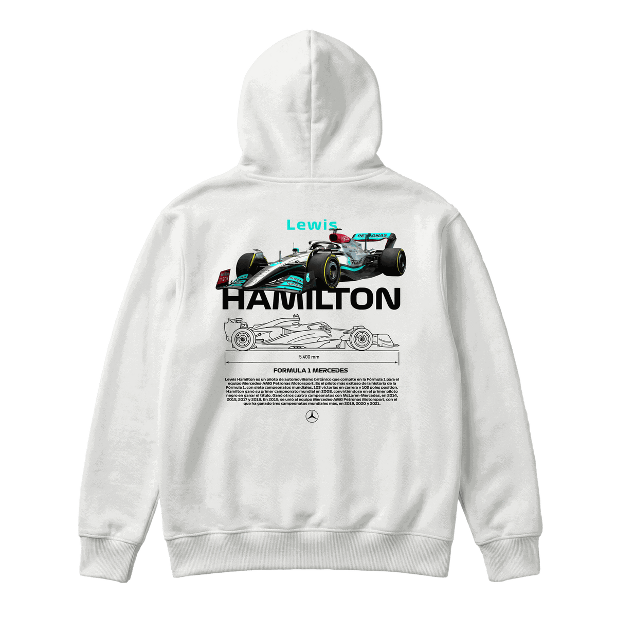 Sudadera Lewis Hamilton Mercedes White