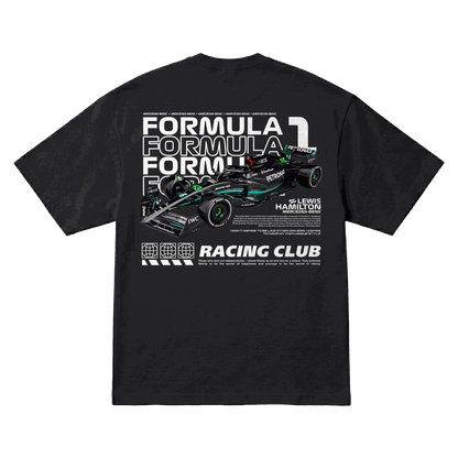 Playera Lewis Hamilton Racing Club Oversize Black
