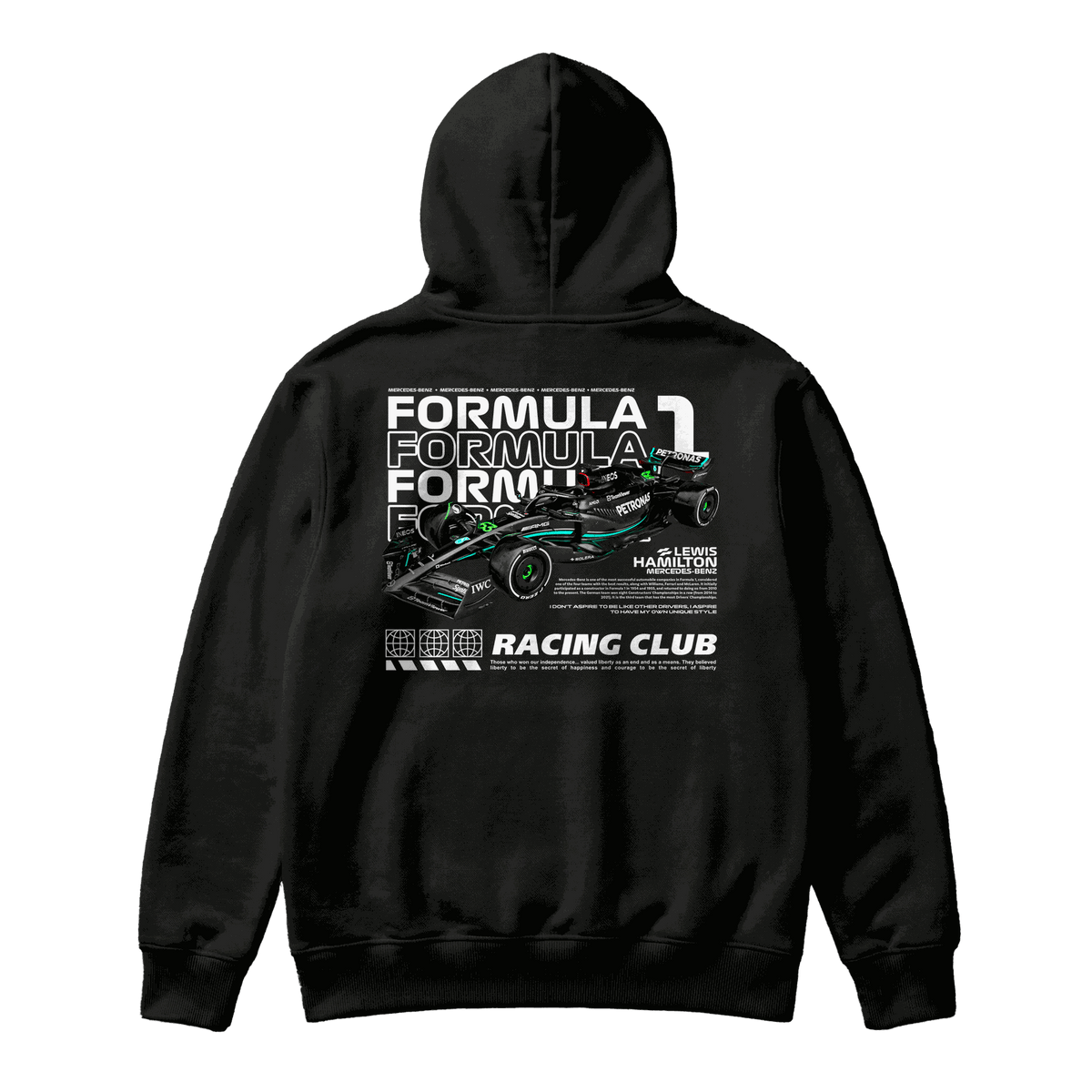 Sudadera Lewis Hamilton Racing Club Black