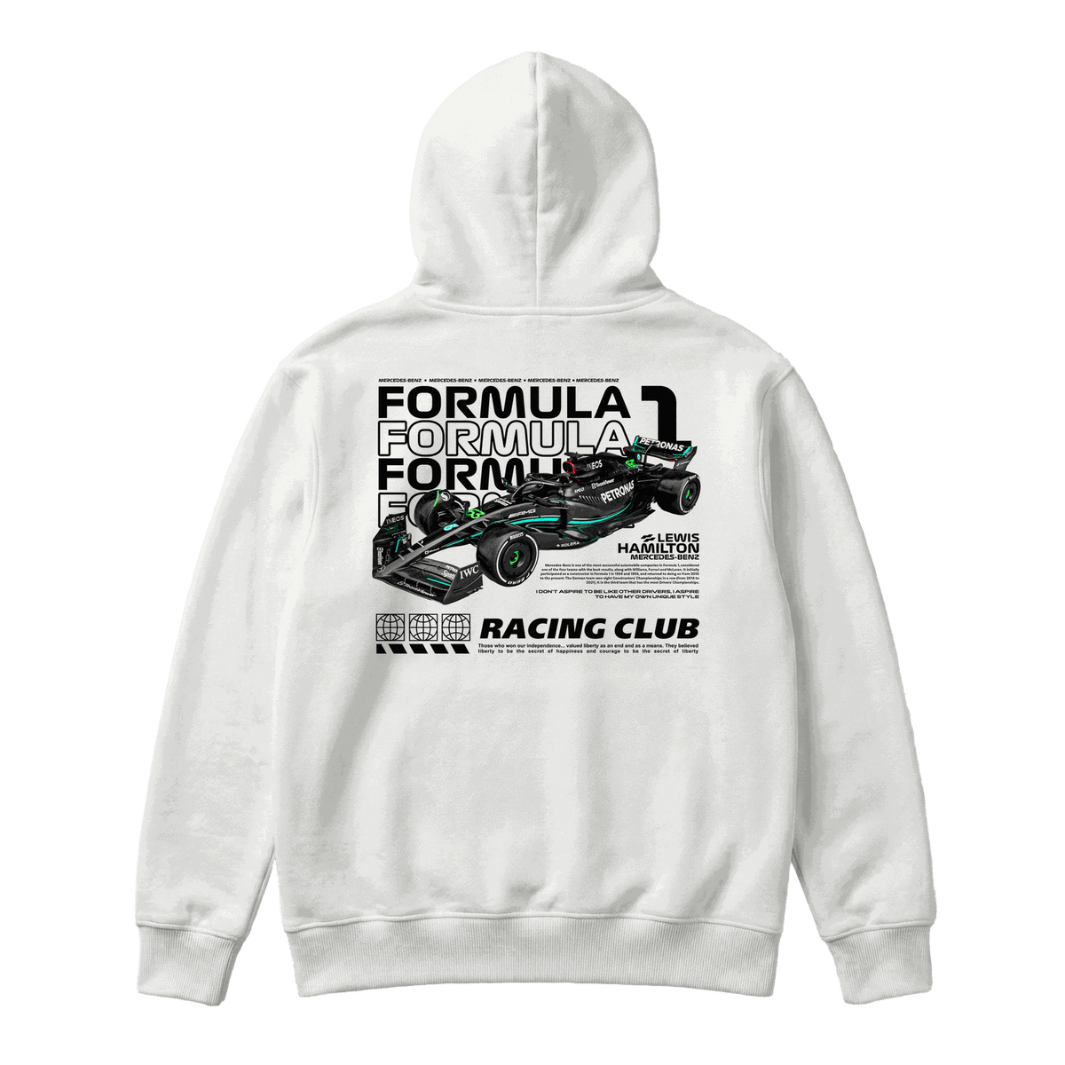 Sudadera Lewis Hamilton Racing Club White