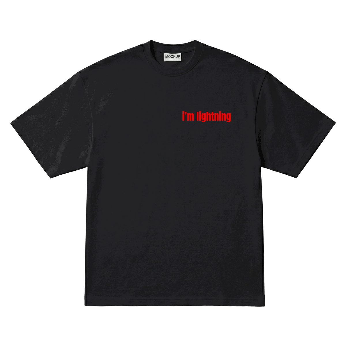 Playera Lightning McQueen Oversize Black