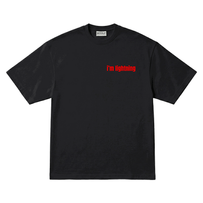 Playera Lightning McQueen Oversize Black