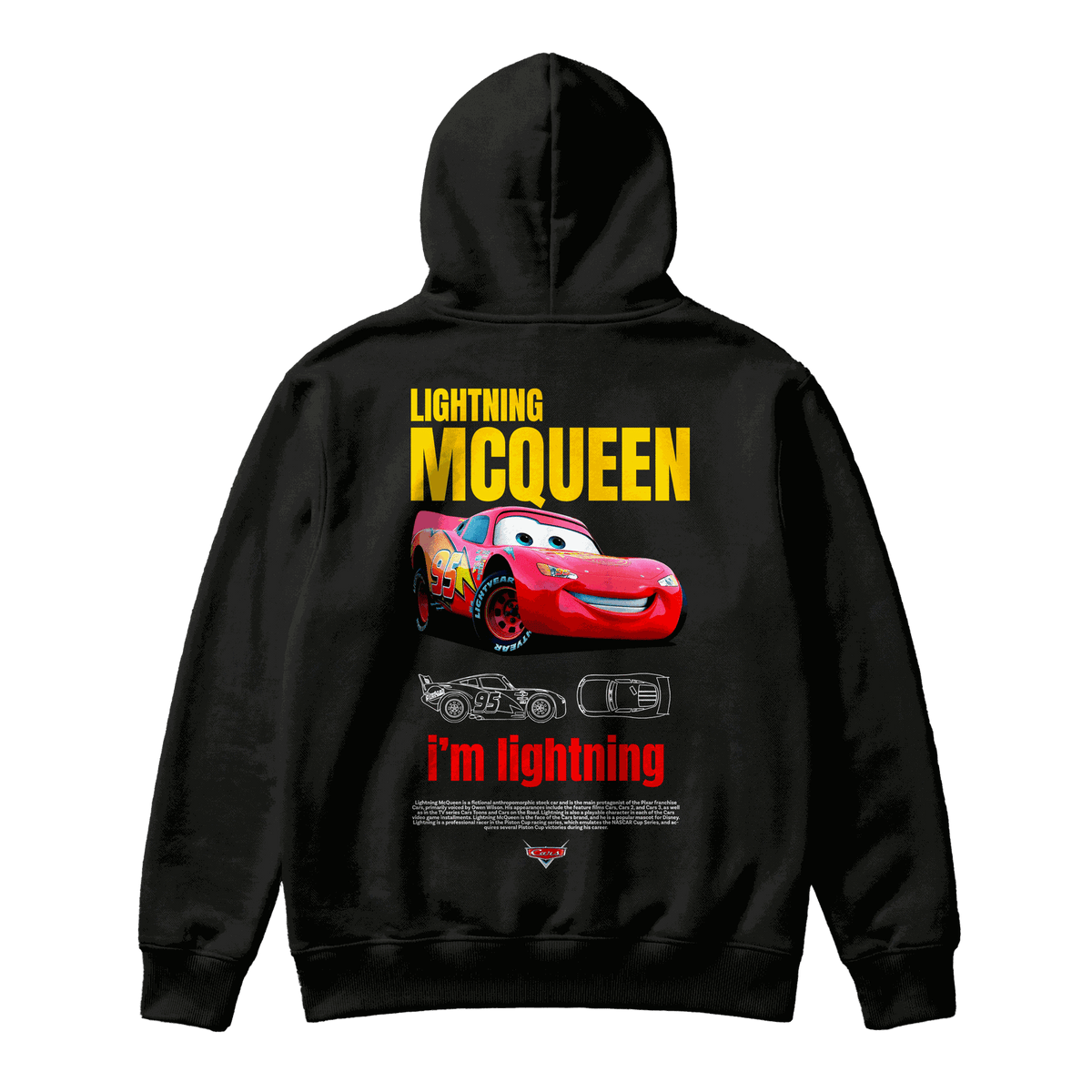 Sudadera Lightning McQueen Black