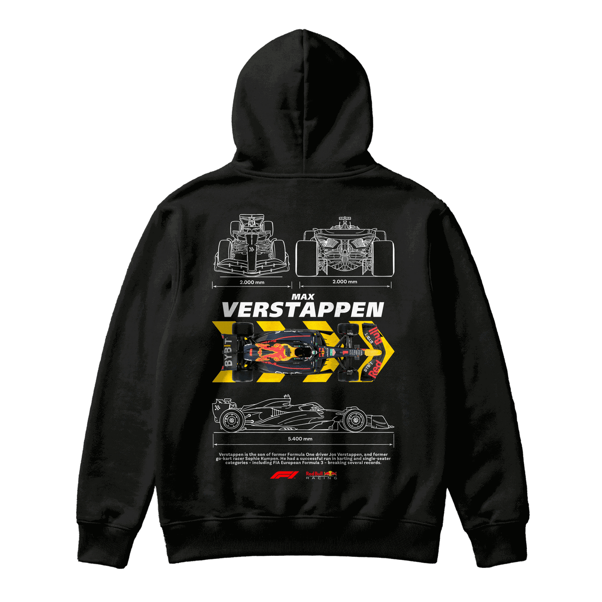 Sudadera Max Verstappen Planos Black