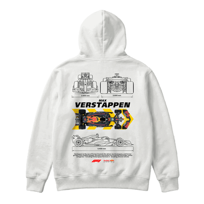 Sudadera Max Verstappen Planos White