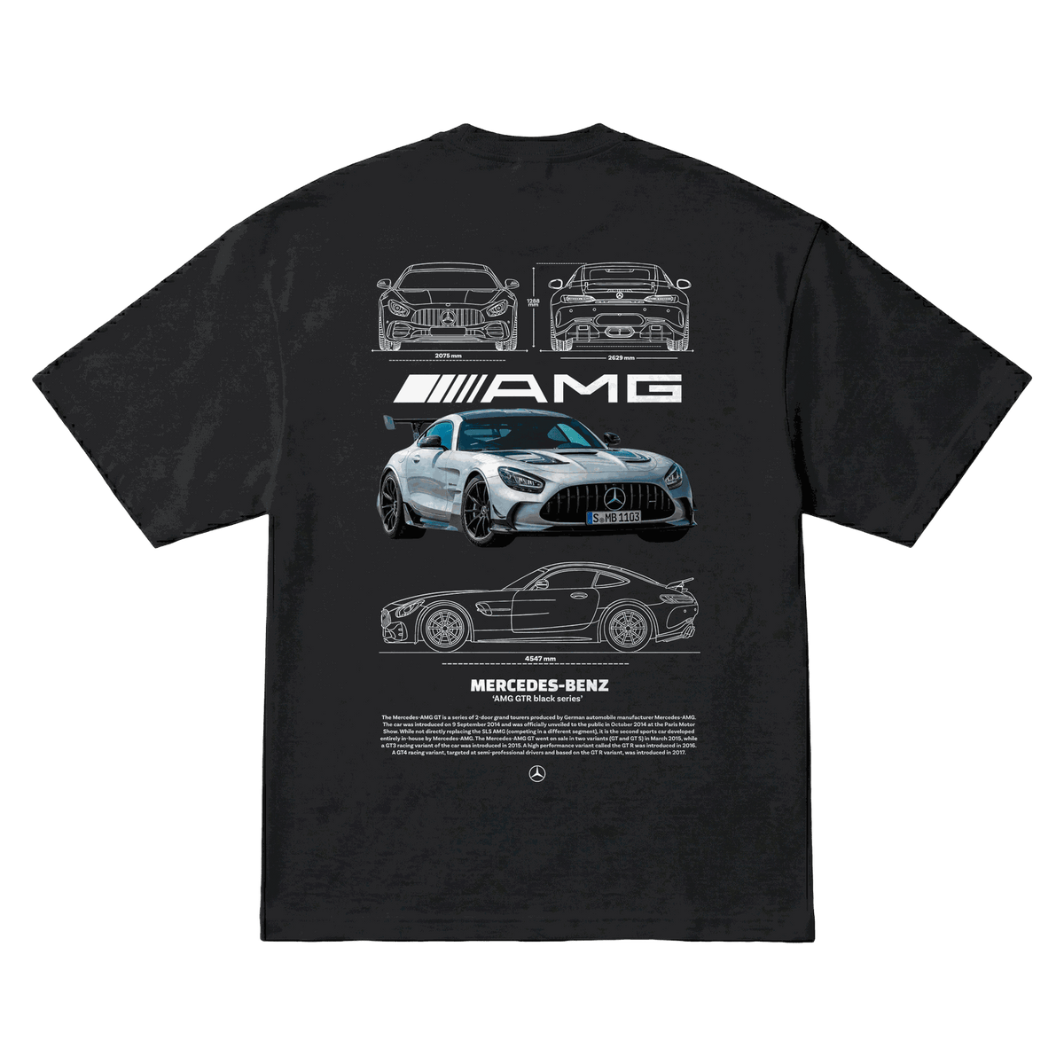Playera Mercedes-AMG GT Black Series Oversize Black