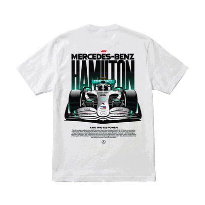 Playera Mercedes W10 Hamilton White
