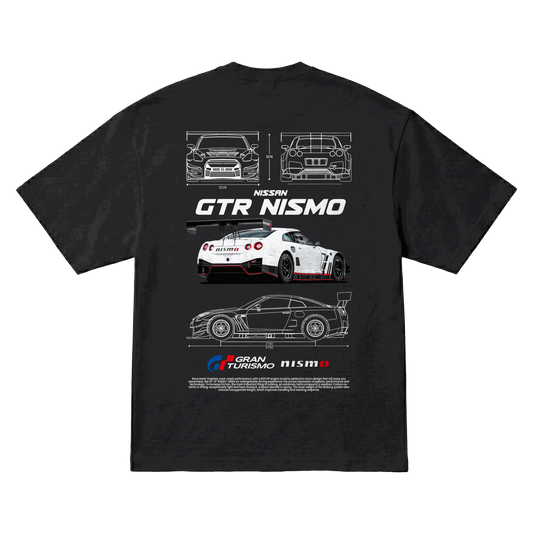 Playera Nissan GT-R Nismo Oversize Black