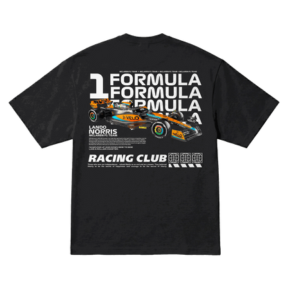 Playera Lando Norris Racing Club Oversize Black