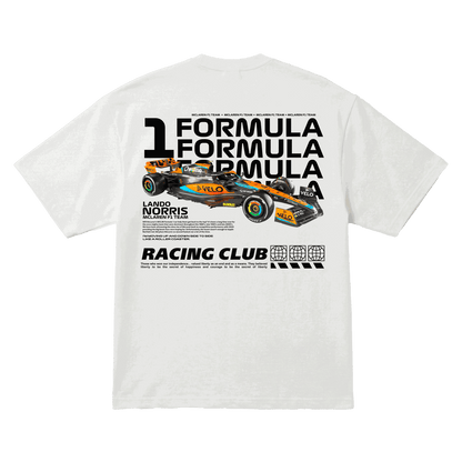 Playera Lando Norris Racing Club Oversize White