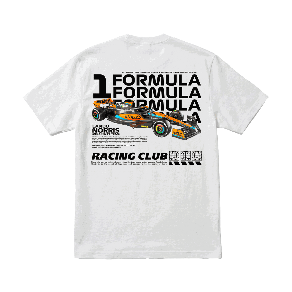 Playera Lando Norris Racing Club White