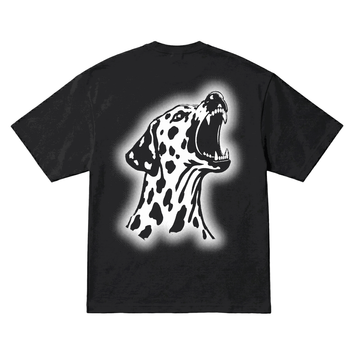 Playera NSQK Aullido Oversize Black