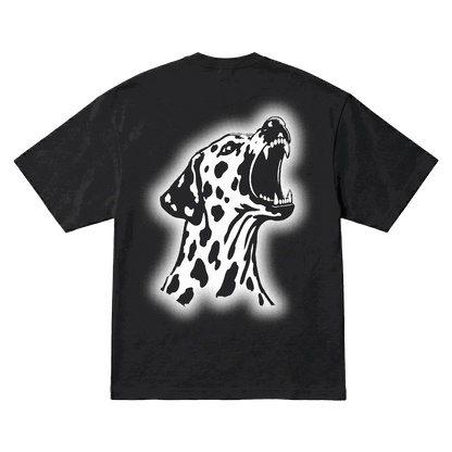 Playera NSQK Aullido Oversize Black